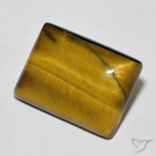 12.55 ct Brown Tiger's Eye Stone, Natural Tiger's Eye in Baguette Cabochon Shape for Sale