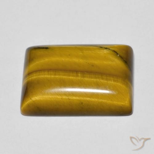 Tiger's Eye Gemstone in 18 x 13 mm (calibrated) Size for Sale, Tiger's Eye Stone in Golden Brown Color