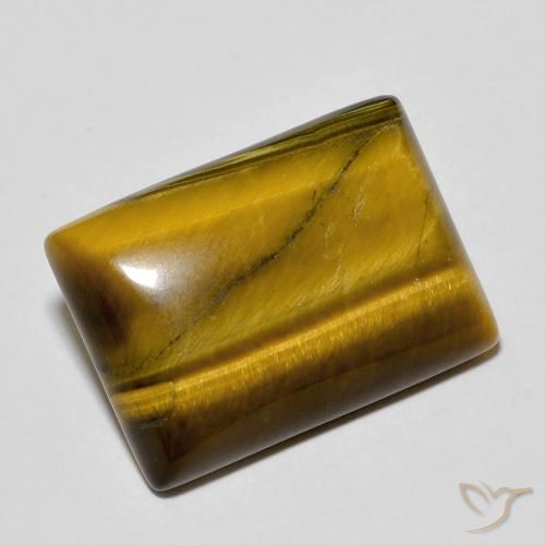 11.93ct Natural Medium Brown Tiger's Eye, Baguette, Opaque