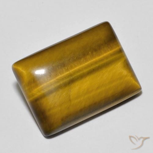 12.54 ct Brown Tiger's Eye Stone, Natural Tiger's Eye in Baguette Cabochon Shape for Sale
