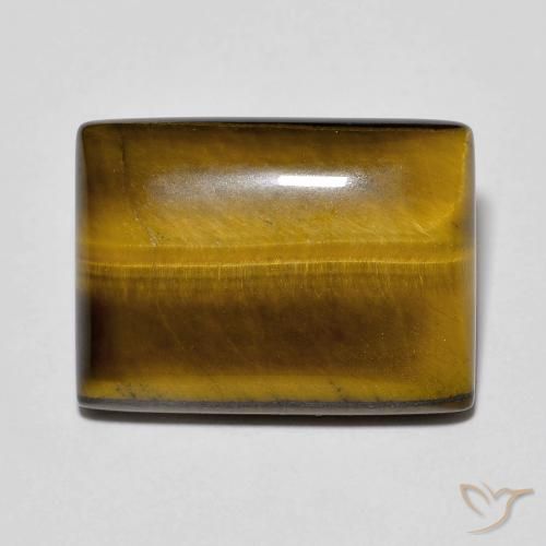 13.15ct Natural Medium Brown Tiger's Eye, Baguette, Opaque