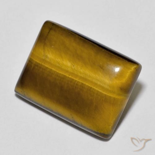 13.15 ct Brown Tiger's Eye Stone, Natural Tiger's Eye in Baguette Cabochon Shape for Sale