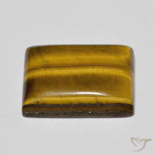 Tiger's Eye Gemstone in 18 x 13 mm (calibrated) Size for Sale, Tiger's Eye Stone in Medium Brown Color