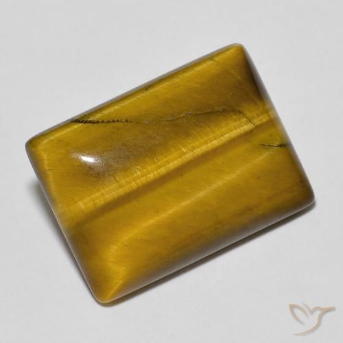 11.47 ct Brown Tiger's Eye Stone, Natural Tiger's Eye in Baguette Cabochon Shape for Sale