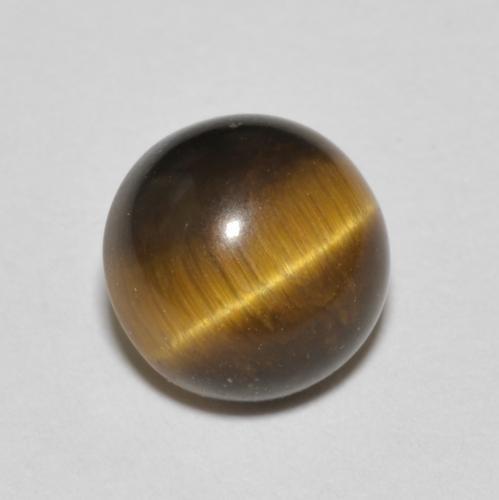 Oeil de Tigre Tour en damier des États-Unis 1,78 ct, dimension 7,2mm, pureté Opaque , pierre gemme naturelle Non traité, 1 pièce Oeil de Tigre de couleur Marron chaud, dureté Mohs de 6.5 à 7 convient aux bijoux de tous les jours, pierre de sagesse, Photo A