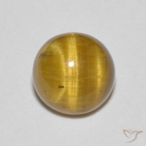 1.64ct Natural Light Brown Tiger's Eye, Round, Opaque