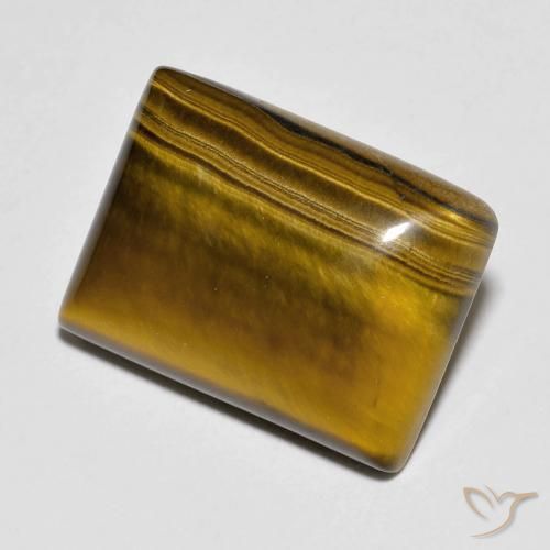 10.12 ct Brown Tiger's Eye Stone, Natural Tiger's Eye in Baguette Cabochon Shape for Sale