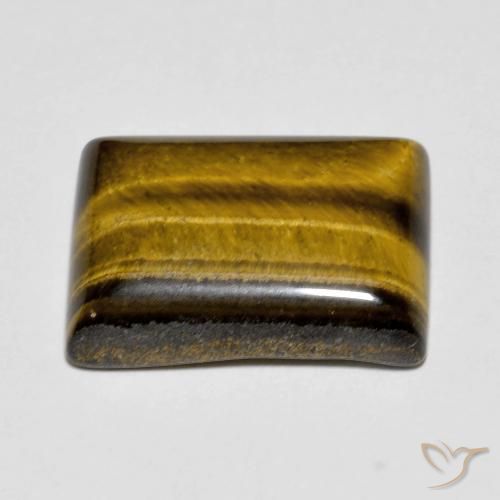 Tiger's Eye Gemstone in 16 x 12 mm (calibrated) Size for Sale, Tiger's Eye Stone in Warm Brown Color