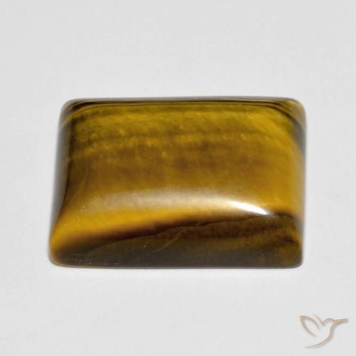 Tiger's Eye Gemstone in 16 x 12 mm (calibrated) Size for Sale, Tiger's Eye Stone in Golden Brown Color