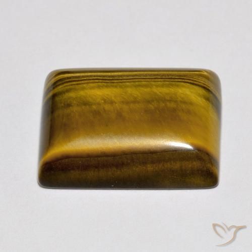 Tiger's Eye Gemstone in 16 x 12 mm (calibrated) Size for Sale, Tiger's Eye Stone in Warm Brown Color