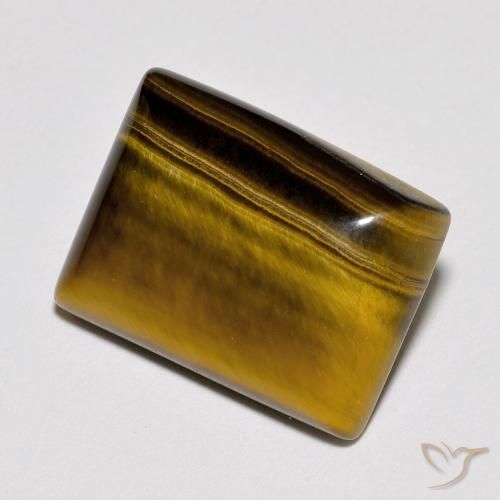 10.19 ct Brown Tiger's Eye Stone, Natural Tiger's Eye in Baguette Cabochon Shape for Sale