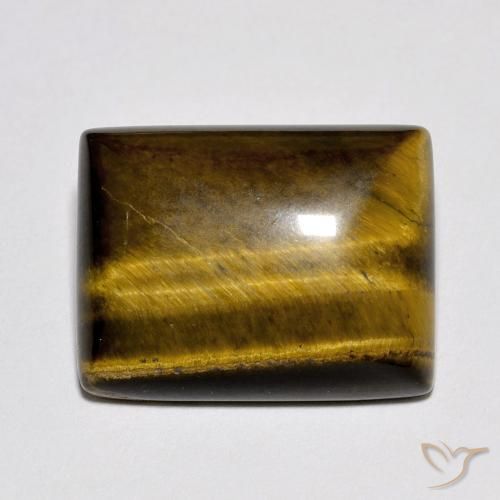 10.27ct Natural Golden Brown Tiger's Eye, Baguette, Opaque