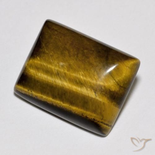 10.27 ct Brown Tiger's Eye Stone, Natural Tiger's Eye in Baguette Cabochon Shape for Sale