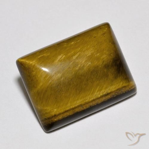 9.29 ct Brown Tiger's Eye Stone, Natural Tiger's Eye in Baguette Cabochon Shape for Sale