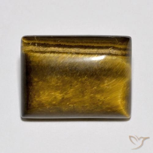 10.93ct Natural Warm Brown Tiger's Eye, Baguette, Opaque