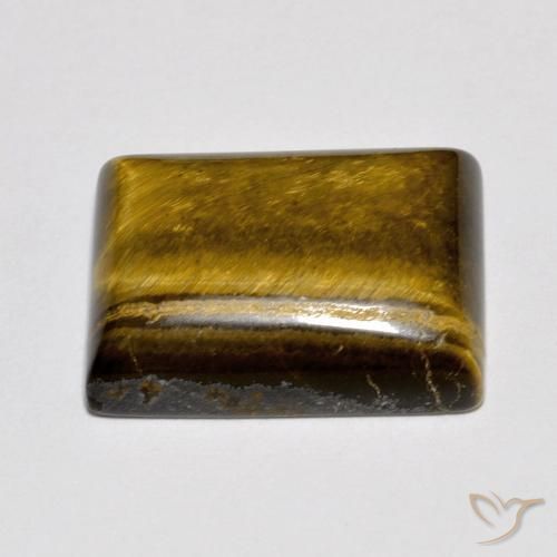 Tiger's Eye Gemstone in 16 x 12 mm (calibrated) Size for Sale, Tiger's Eye Stone in Warm Brown Color