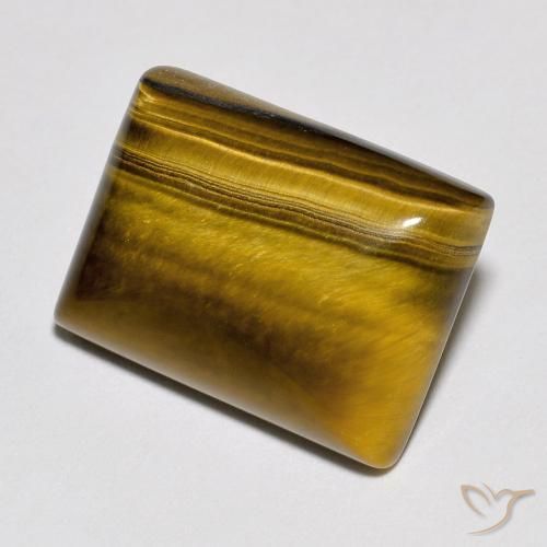 10.42 ct Brown Tiger's Eye Stone, Natural Tiger's Eye in Baguette Cabochon Shape for Sale