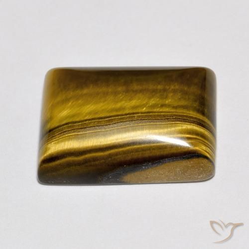 Tiger's Eye Gemstone in 16 x 12 mm (calibrated) Size for Sale, Tiger's Eye Stone in Warm Brown Color