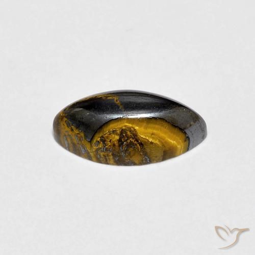 Tiger's Eye Gemstone in 10 x 5 mm (calibrated) Size for Sale, Tiger's Eye Stone in Warm Brown Color