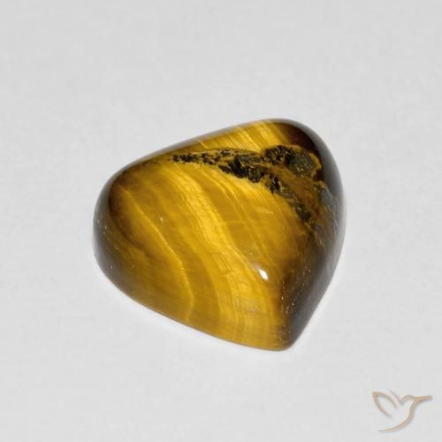 Tiger's Eye Gemstone in 10 x 10 mm (calibrated) Size for Sale, Tiger's Eye Stone in Golden Brown Color