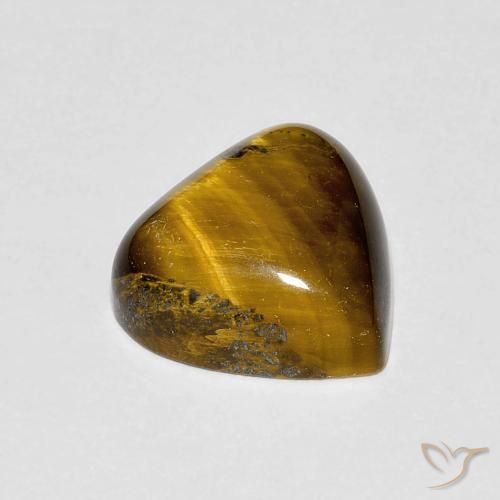 Tiger's Eye Gemstone in 10 x 10 mm (calibrated) Size for Sale, Tiger's Eye Stone in Warm Brown Color
