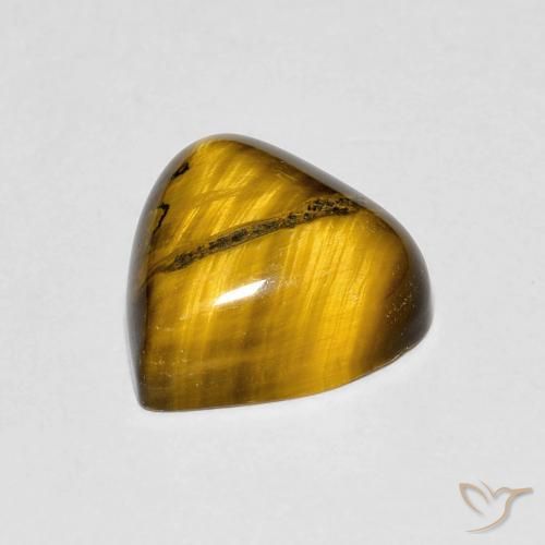Tiger's Eye Gemstone in 10 x 10 mm (calibrated) Size for Sale, Tiger's Eye Stone in Medium Brown Color