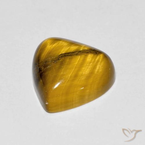 Tiger's Eye Gemstone in 10 x 10 mm (calibrated) Size for Sale, Tiger's Eye Stone in Medium Brown Color