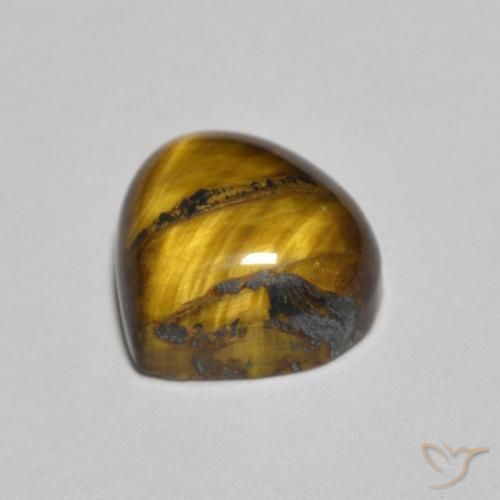 Tiger's Eye Gemstone in 8 x 8 mm (calibrated) Size for Sale, Tiger's Eye Stone in Yellowish Brown Color