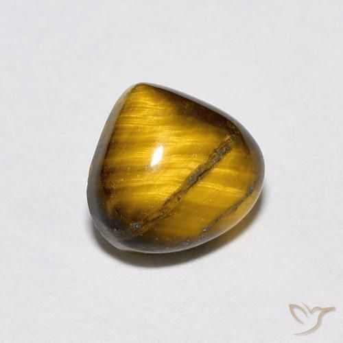 1.93 ct Brown Tiger's Eye Stone, Natural Tiger's Eye in Pear Cabochon Shape for Sale