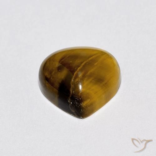 Tiger's Eye Gemstone in 8 x 8 mm (calibrated) Size for Sale, Tiger's Eye Stone in Yellowish Brown Color