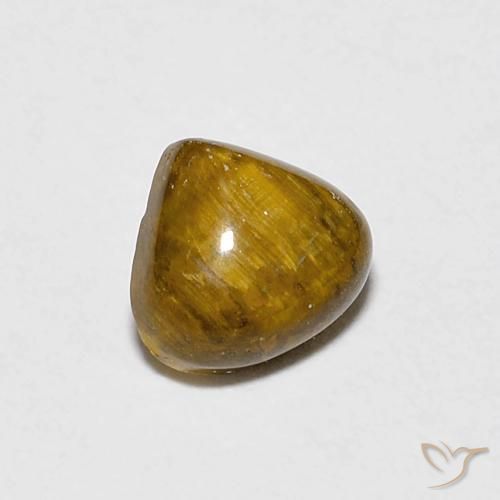 0.78 ct Brown Tiger's Eye Stone, Natural Tiger's Eye in Pear Cabochon Shape for Sale