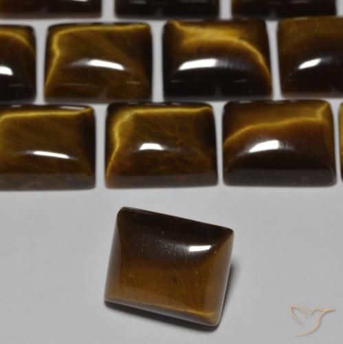 105.28 ctw Brown Tiger's Eye Stones, Natural Tiger's Eye in Baguette Cabochon Shape for Sale