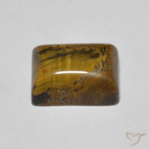 Tiger's Eye Gemstone in 8 x 6 mm (calibrated) Size for Sale, Tiger's Eye Stone in Light Brown Color