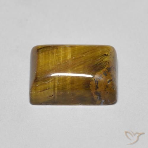 Tiger's Eye Gemstone in 8 x 6 mm (calibrated) Size for Sale, Tiger's Eye Stone in Light Brown Color