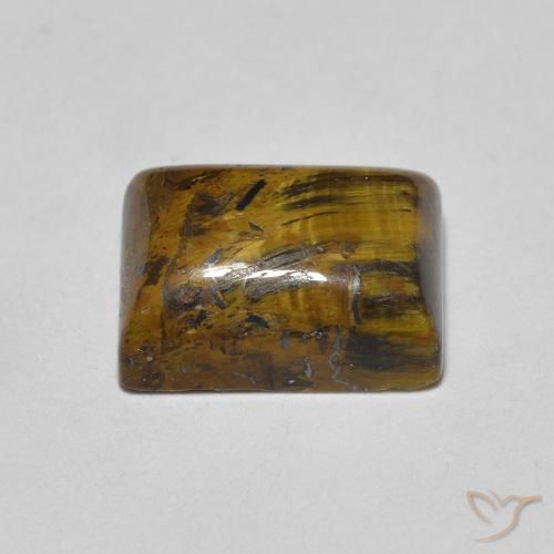 Tiger's Eye Gemstone in 8 x 6 mm (calibrated) Size for Sale, Tiger's Eye Stone in Light Brown Color