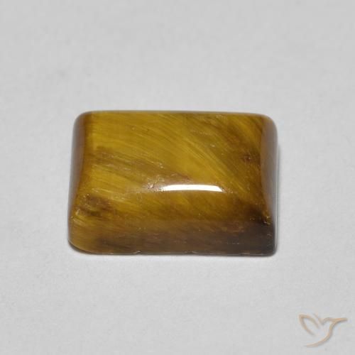 Tiger's Eye Gemstone in 8 x 6 mm (calibrated) Size for Sale, Tiger's Eye Stone in Light Brown Color