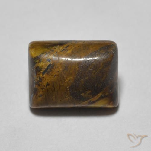 1.77ct Natural Golden Brown Tiger's Eye, Baguette, Opaque