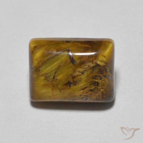 1.68ct Natural Warm Brown Tiger's Eye, Baguette, Opaque