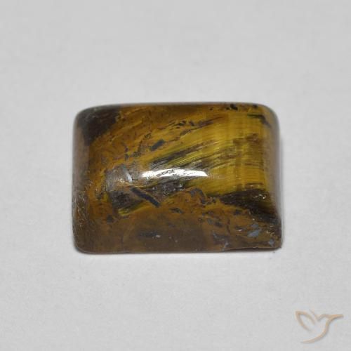 Tiger's Eye Gemstone in 8 x 6 mm (calibrated) Size for Sale, Tiger's Eye Stone in Warm Brown Color