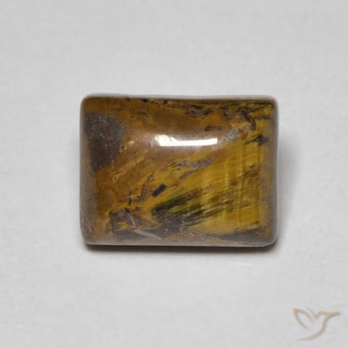 1.92ct Natural Medium Brown Tiger's Eye, Baguette, Opaque