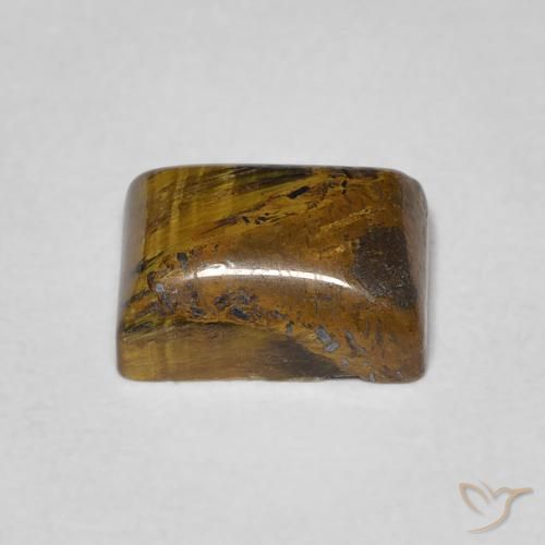 Tiger's Eye Gemstone in 8 x 6 mm (calibrated) Size for Sale, Tiger's Eye Stone in Medium Brown Color