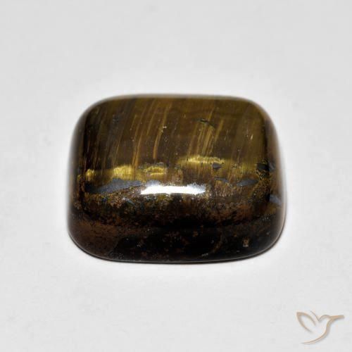 Tiger's Eye Gemstone in 14 x 12 mm (calibrated) Size for Sale, Tiger's Eye Stone in Golden Brown Color