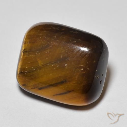8.44ct Natural Golden Brown Tiger's Eye, Cushion, Opaque