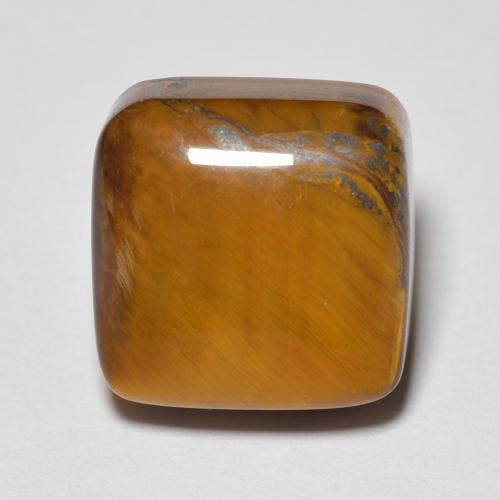 Occhio di tigre 10,1 x 10,1mm marrone Cabochon a cuscino dalla Thailandia, peso di 6,3 ct, gemma naturale non trattati in purezza Opaque, 1 pezzo Occhio di tigre - Colore: Marrone dorato, durezza Mohs di 6,5 - 7 adatto per gioielli da indossare ogni giorno, Photo A