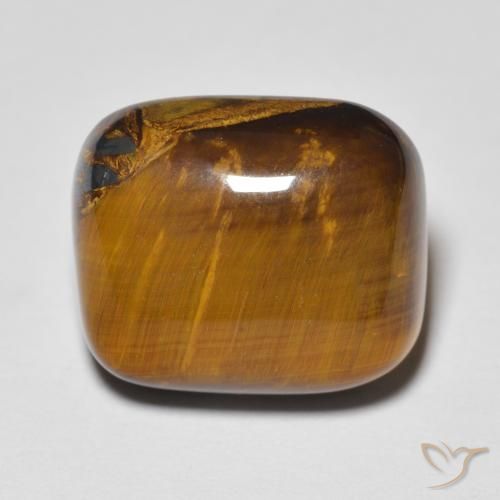 8.83ct Natural Warm Brown Tiger's Eye, Cushion, Opaque