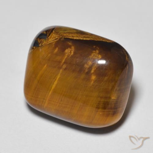8.83 ct Brown Tiger's Eye Stone, Natural Tiger's Eye in Cushion Cabochon Shape for Sale