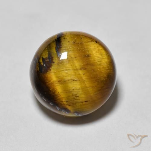 1.99ct Natural Golden Brown Tiger's Eye, Round, Opaque