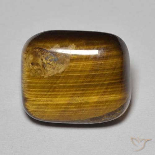 8.34 ct Cushion Tiger's Eye, 13.9 x 11.8 mm From Thailand, Photo A