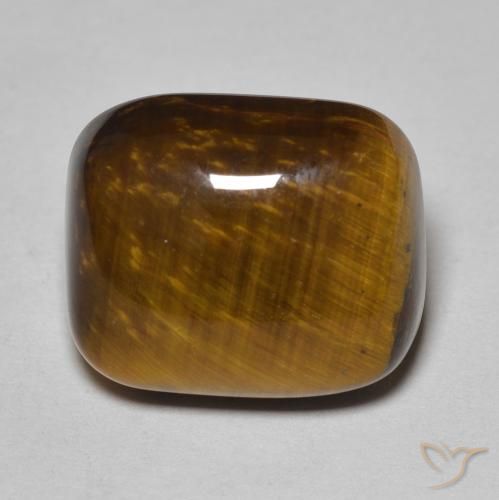 8.84ct Natural Golden Brown Tiger's Eye, Cushion, Opaque