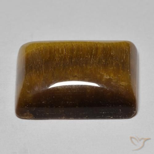 Tiger's Eye Gemstone in 20 x 15 mm (calibrated) Size for Sale, Tiger's Eye Stone in Golden Brown Color